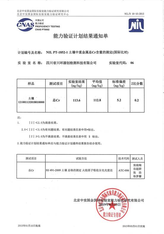 说明: 中实NIL PT-1852-1土壤总Cr测定证书_01